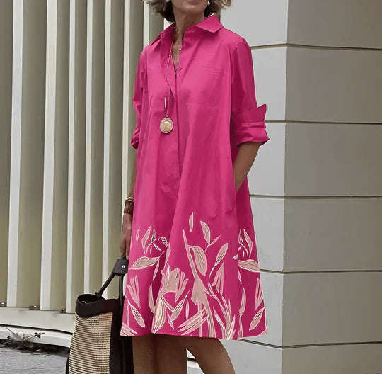 Robe Chemise Femme Jasmine – Elegant Shirt Dress with Comfortable Fit & Stylish Design