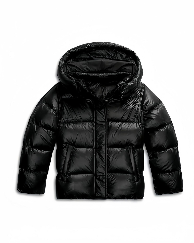 Natalie Damen-Steppjacke mit Kapuze – Weite Passform, Puffdesign & Winterwärme