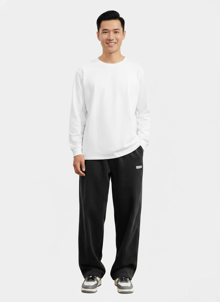 Noahry Herren Cordhose Loose Fit – Gerade Passform, Komfort & Streetwear-Stil