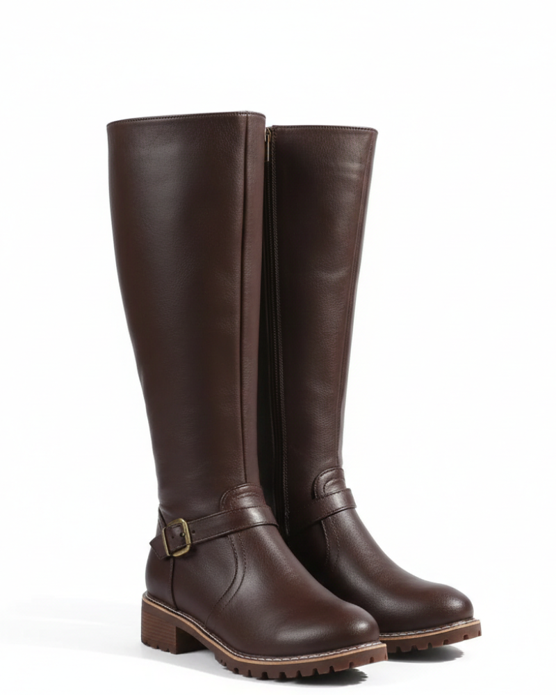 Nyla Bottes Femme en Cuir – Confort Quotidien & Élégance Intemporelle
