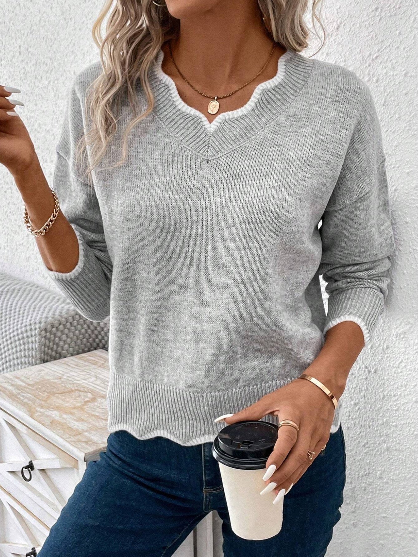 Sienna Pull Femme – Suéter casual de punto suave y cálido para otoño/invierno