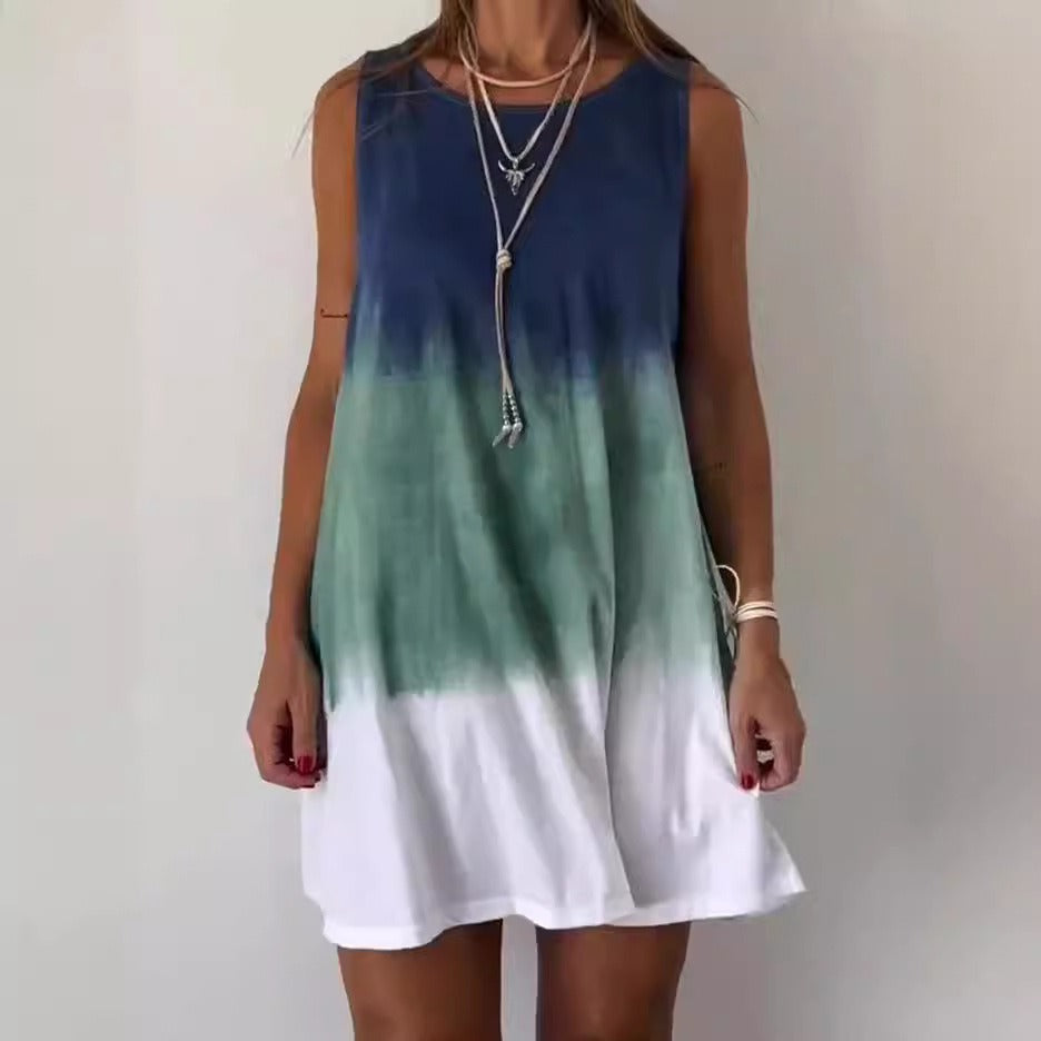 Summer Dress Women Odette – Casual Sleeveless Dress with Light Cut for Relaxing Summer Days