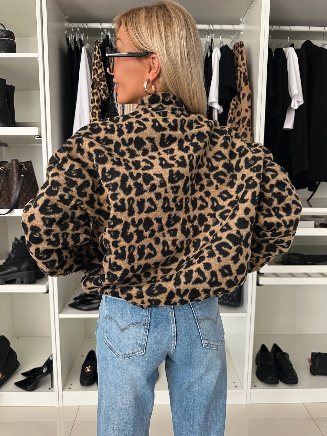 Yusra Vestido Mulher Leopardo – Corte Largo Elegante & Tecido Macio Confortável