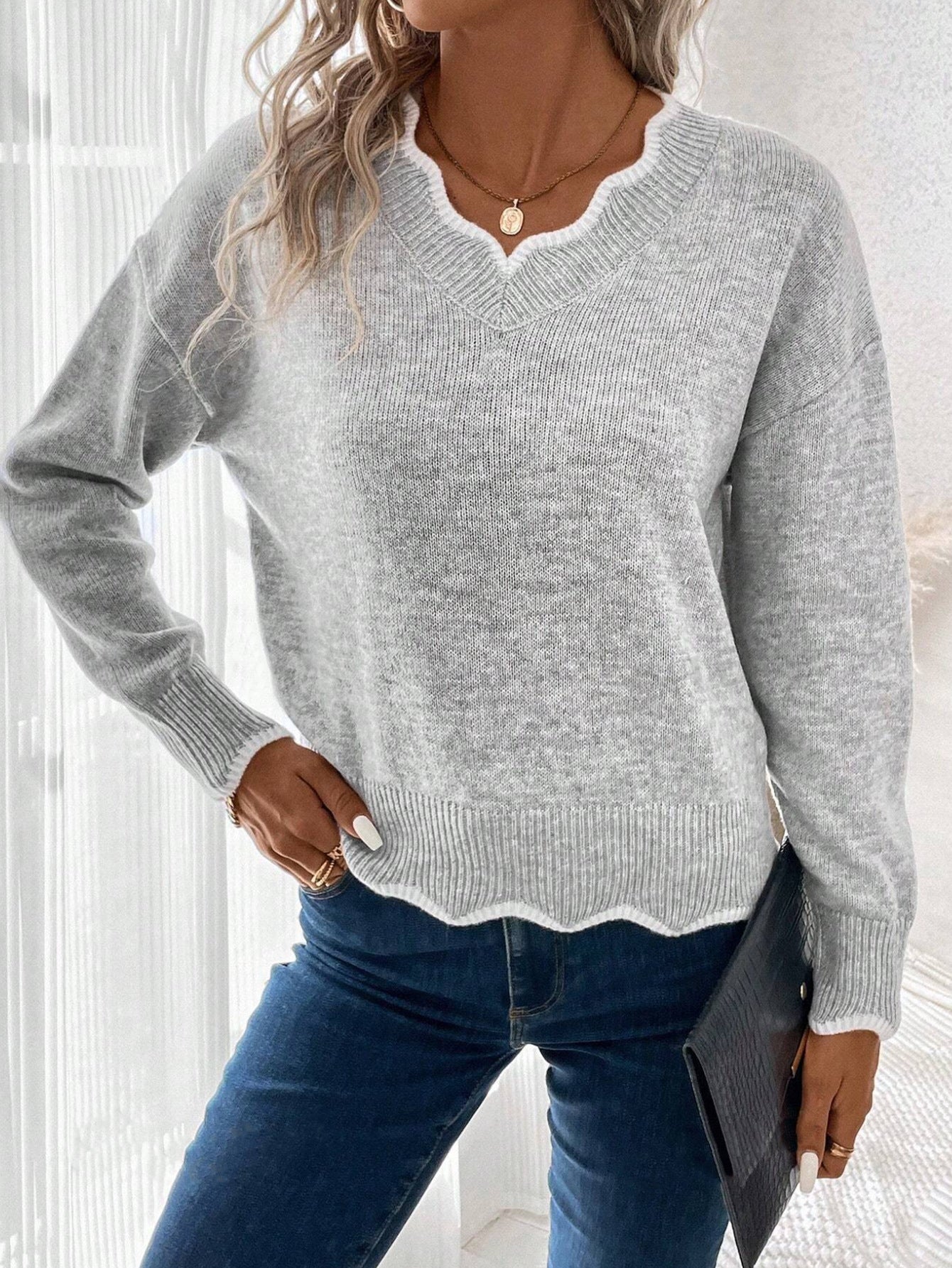 Sienna Pull Femme – Suéter casual de punto suave y cálido para otoño/invierno