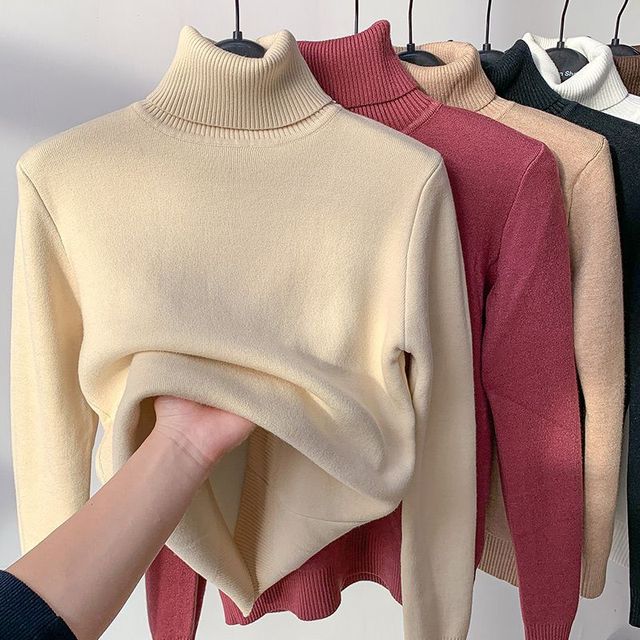 Maglione da donna Delaney: comodo maglione lavorato a maglia con calda fodera in pile per l'inverno