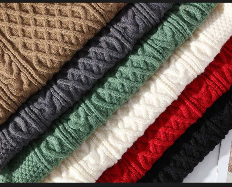 Andrew Pull Homme à Col Roulé – dicke warme Strickware mit klassischem Stil und dauerhaftem Komfort
