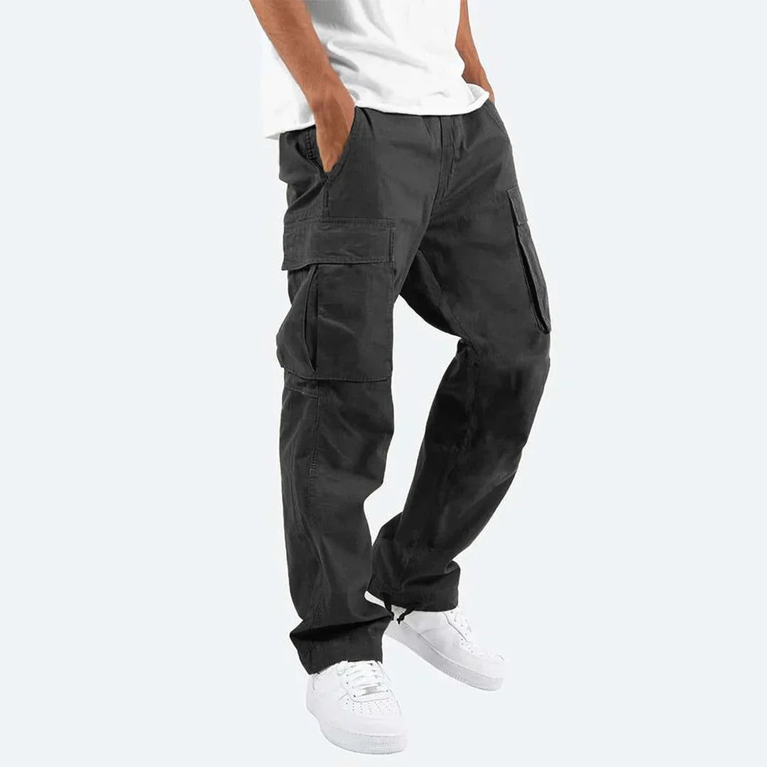 James Pantalon Cargo Homme – Pantalon Outdoor Robuste avec Poches & Taille Élastique