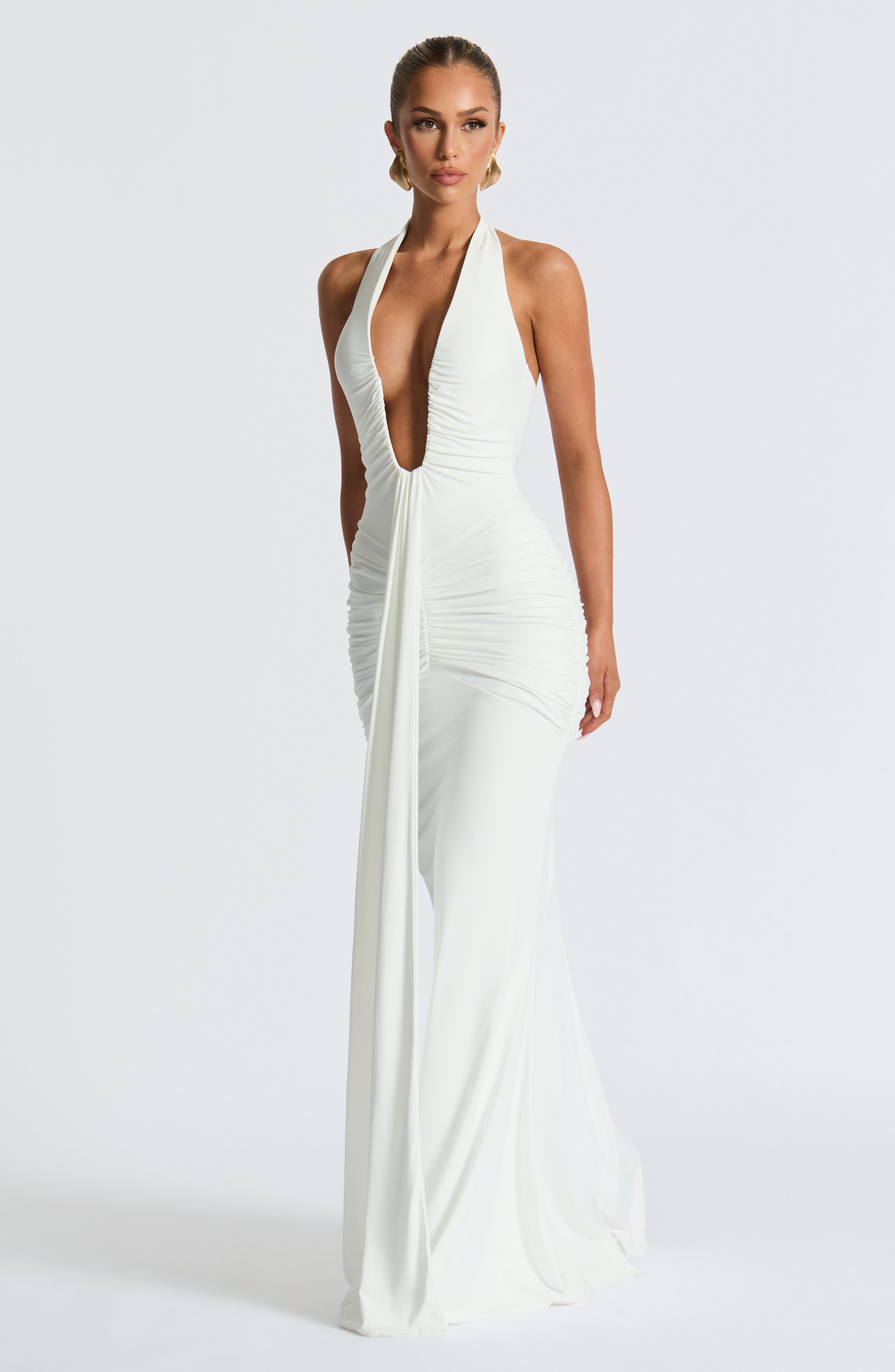 Dorothie Lang Kjole Dame – Elegant Maxi Sommerkjole med Flytende Snitt og Feminint Stil