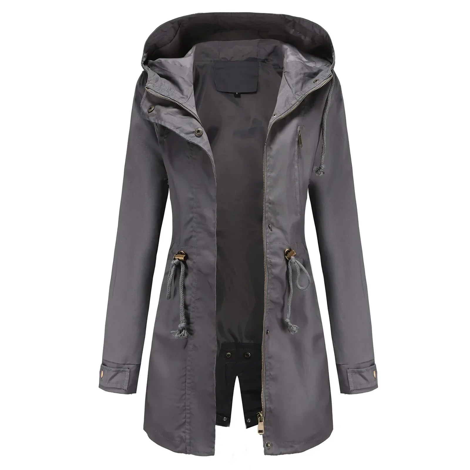 Parka Longa para Mulher Stella – Capuz Integrado, Isolamento Quente e Fecho de Correr