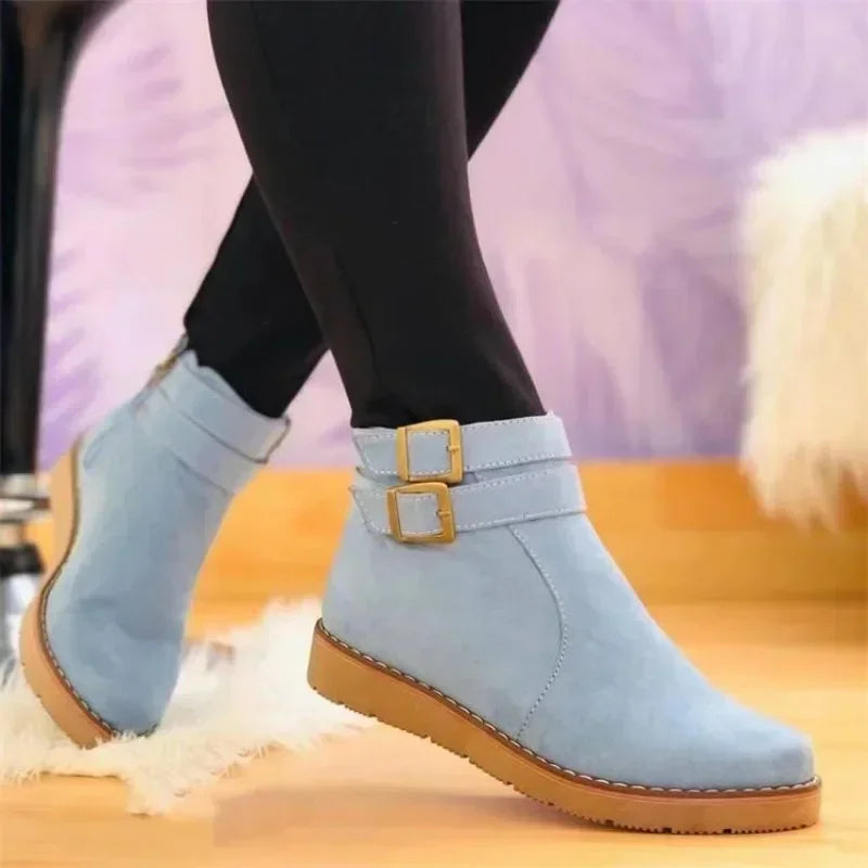 Stivali con plateau da donna Leilani: comfort quotidiano con suola ammortizzata ed elegante cerniera laterale