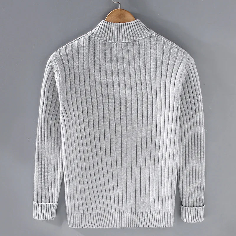 Drake Cardigan Homme – Modern Zip-Up Sweater in Soft Knit with Timeless Style