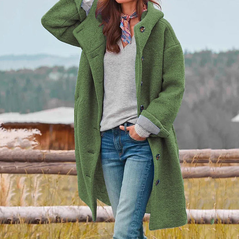 Hadley Manteau d’Hiver Femme – Veste Chaude avec Capuche Élégante & Coupe Féminine