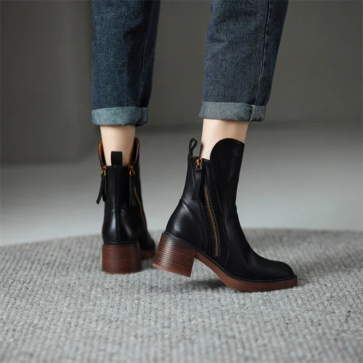 Kailani Bottines Femme – Elegantní a odolné prémiové kožené boty v nadčasovém stylu