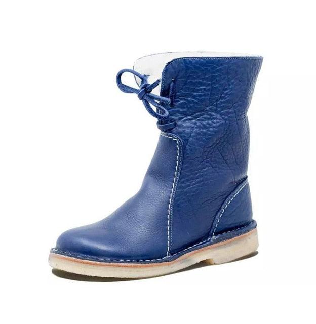 Emersyn Women's Heated Boots – Waterproof Leather with Wool Lining & Winter Comfort