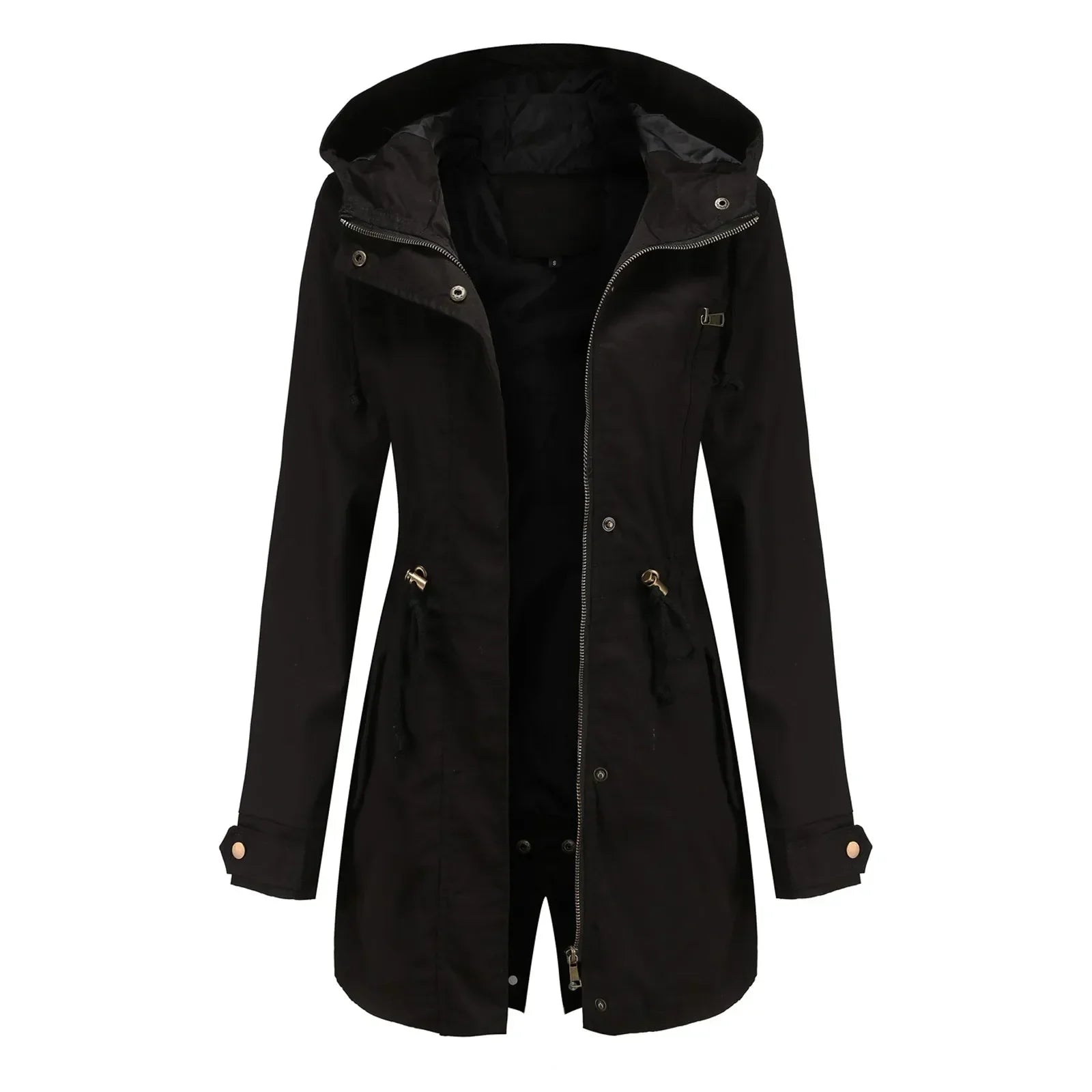 Parka Longa para Mulher Stella – Capuz Integrado, Isolamento Quente e Fecho de Correr