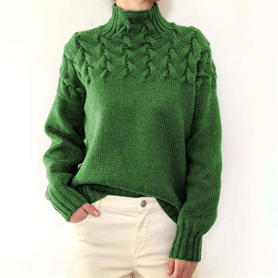 Mikayla Pull Femme – Rollkragenpullover aus warmem und elegantem Strick für den Winter
