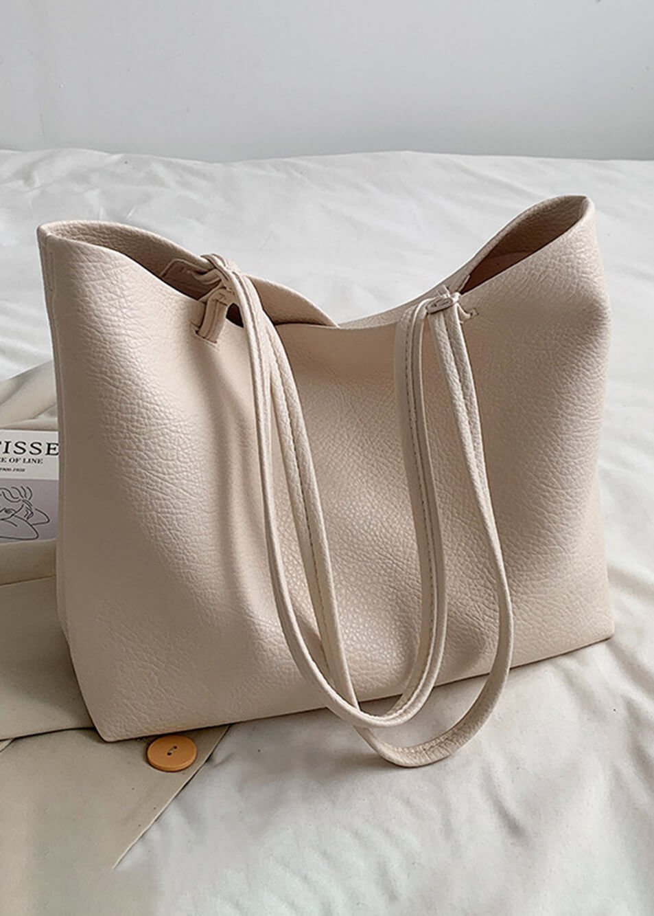 Reyna Sac Cabas Femme – Design Minimaliste Spacieux en Simili-Cuir Durable