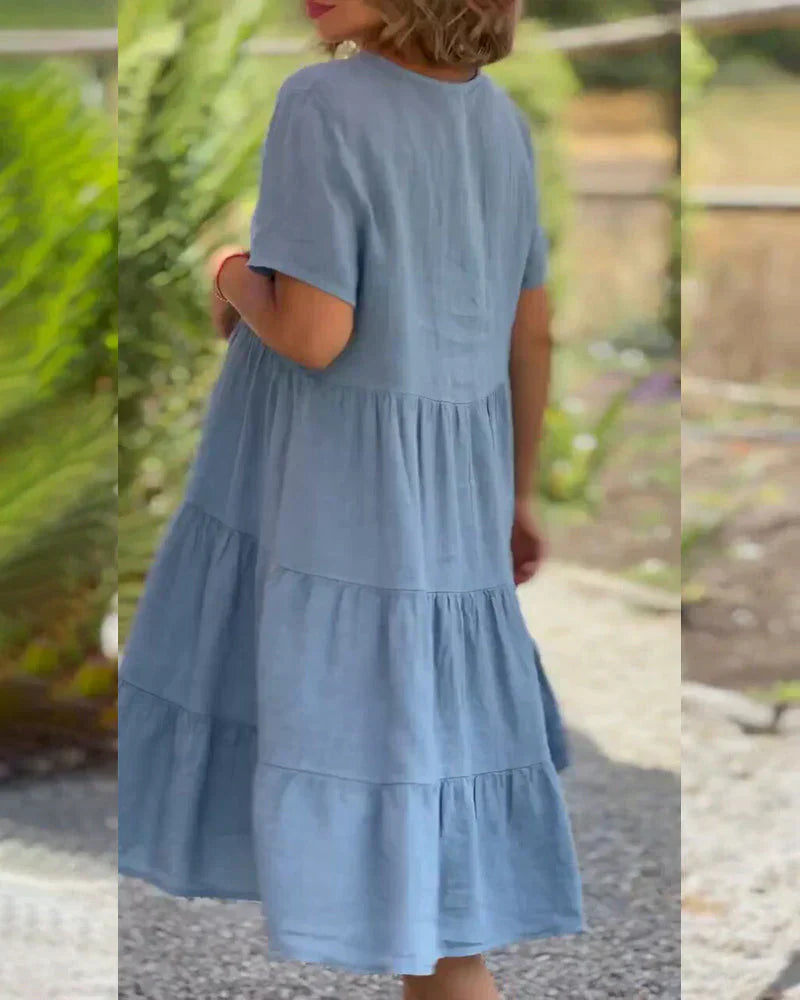 Vestido de Cocktail Feminino Desarae – Vestido Midi com Ombros Descobertos e Silhueta Elegante para Ocasiões Especiais