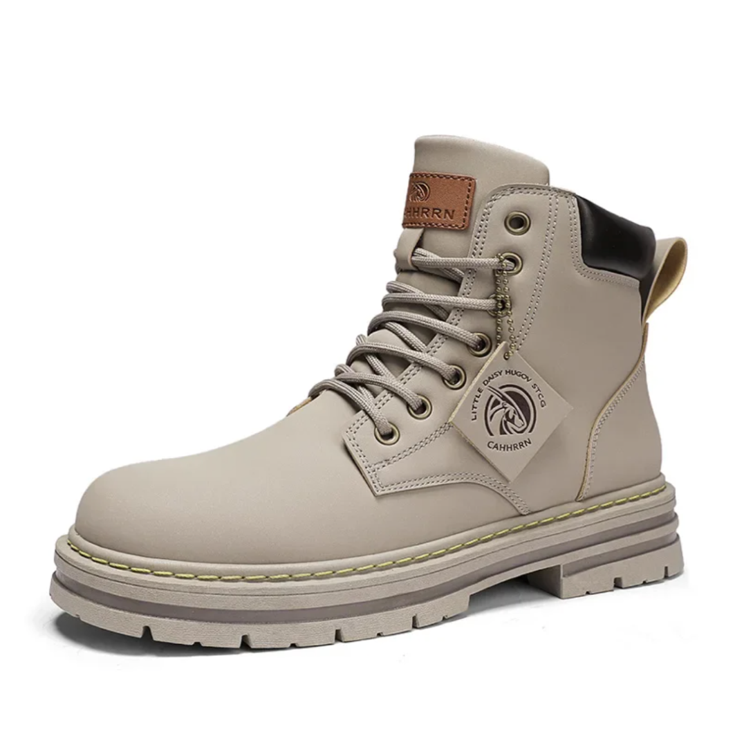 Elmo Bottes Homme à Lacets – Chaussures Robustes en Cuir avec Semelle Antidérapante & Confort Premium