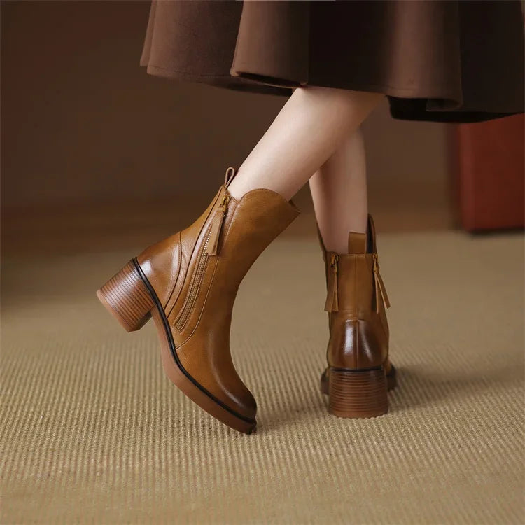Kailani Bottines Femme – Elegantní a odolné prémiové kožené boty v nadčasovém stylu