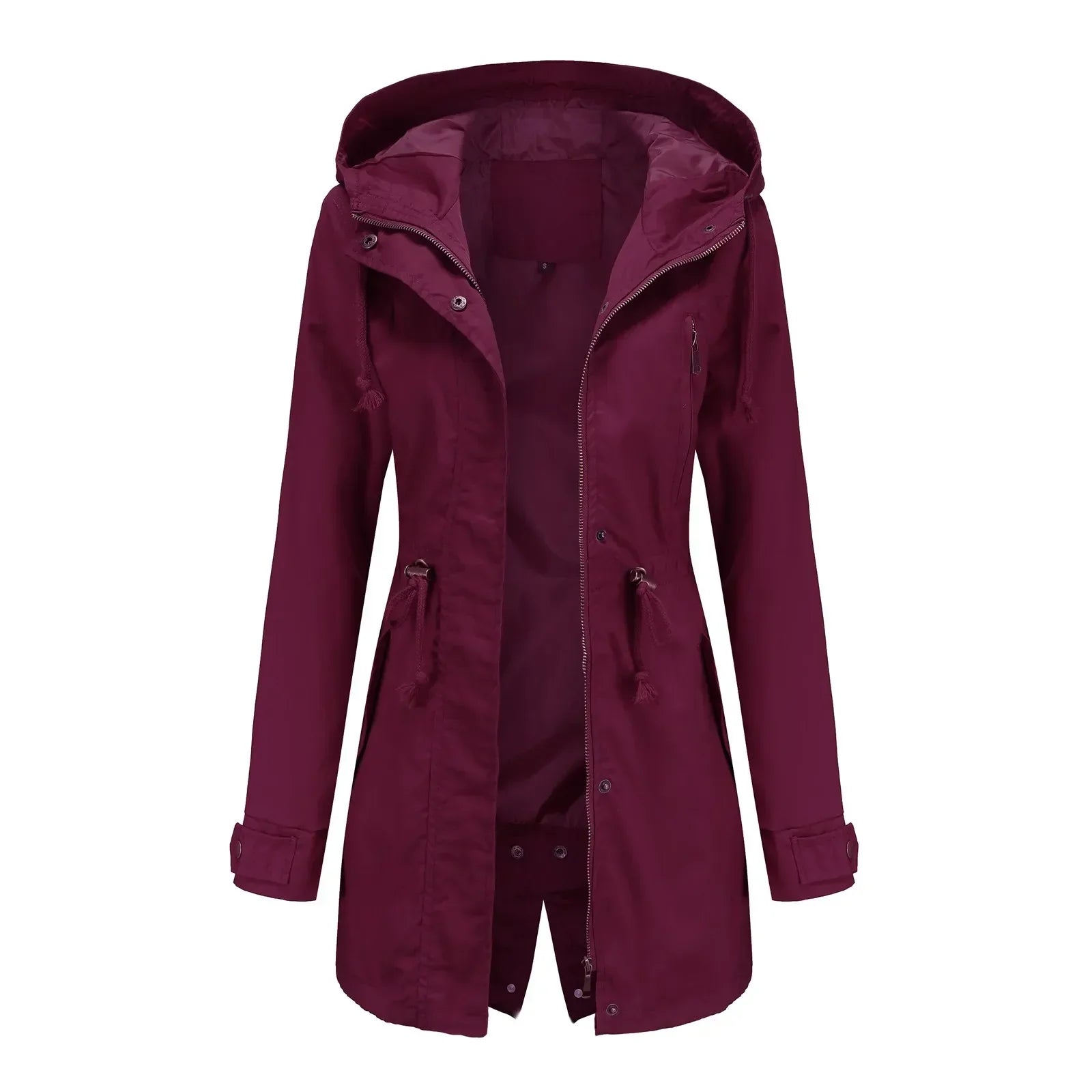 Parka Longa para Mulher Stella – Capuz Integrado, Isolamento Quente e Fecho de Correr