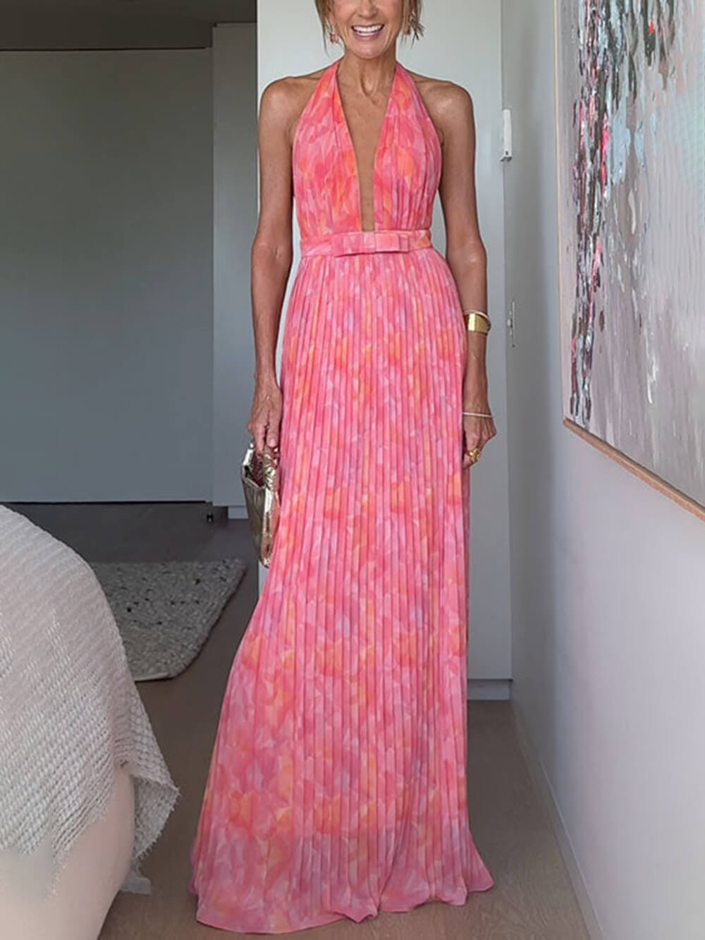 Serenelya Robe de Soirée Femme – Robe Longue Dos Nu Élégante & Chic pour Occasions Spéciales