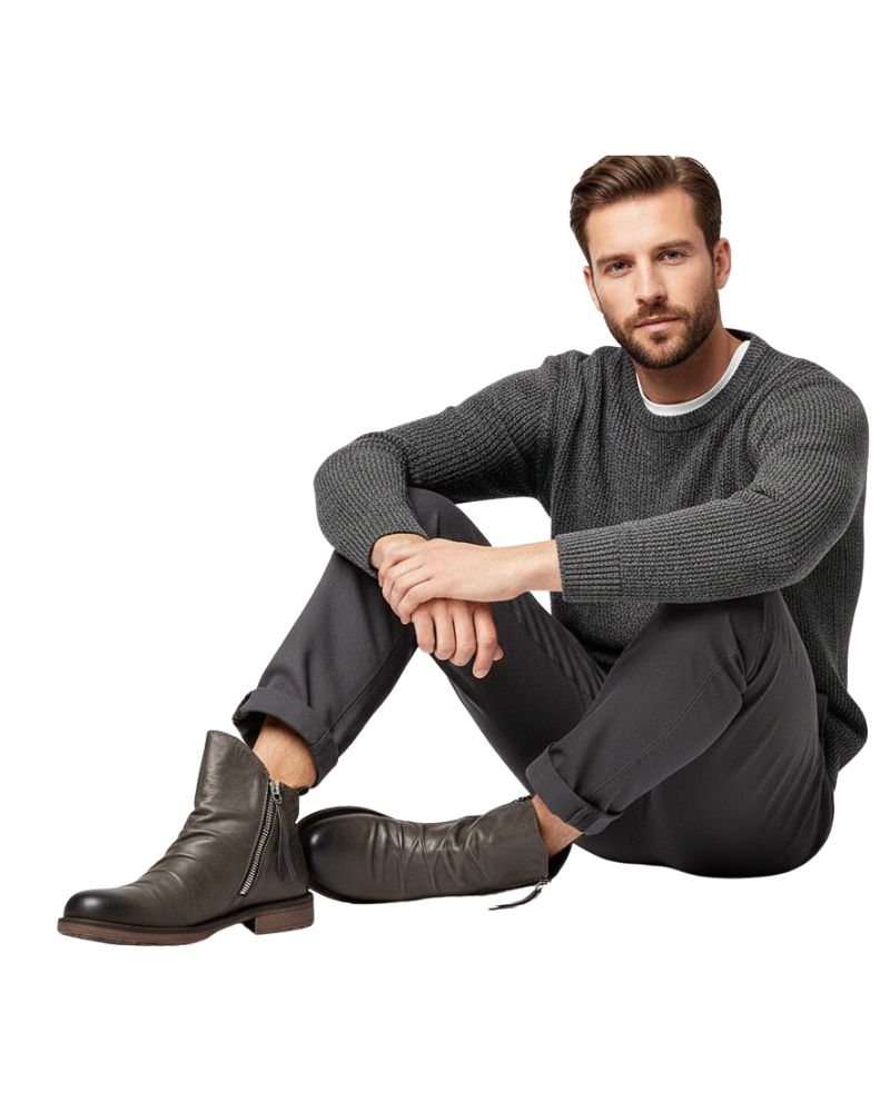 Daniel Bottines Homme à Zip – Boots Modernes Élégantes Silhouette Ajustée et Polyvalente