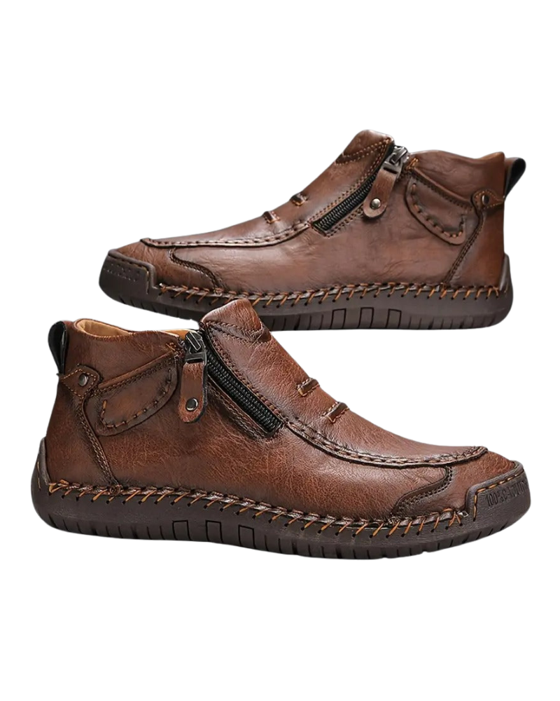 Quinn Schoenen voor Heren met Ergonomische Ondersteuning – Zijrits, Duurzaam Comfort & Elegante Stijl