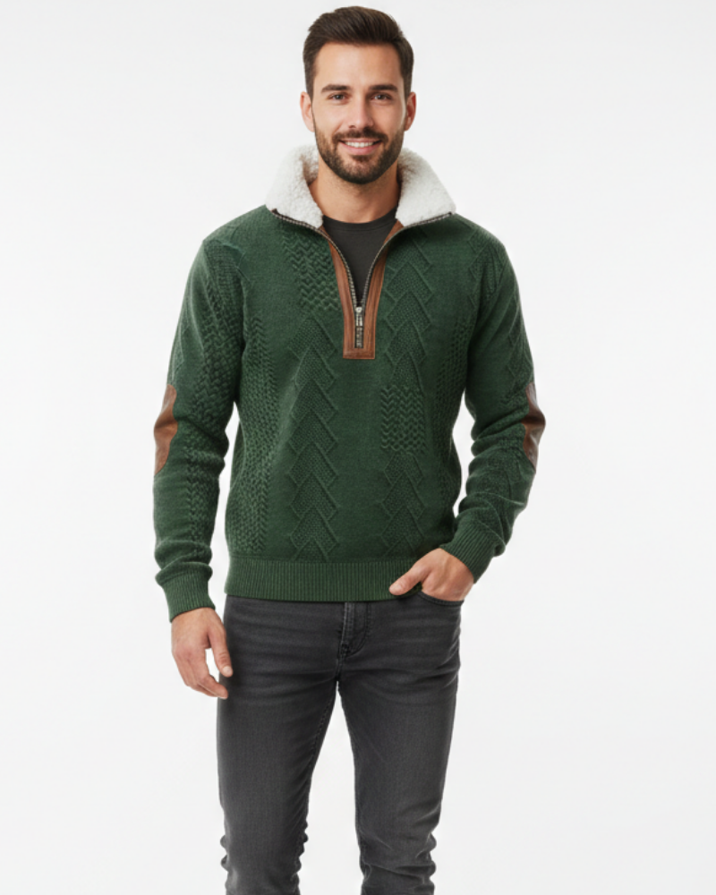 Maglione Quade Uomo Collo Foderato – Maglia Isolante, Comfort Duraturo e Stile Sobrio