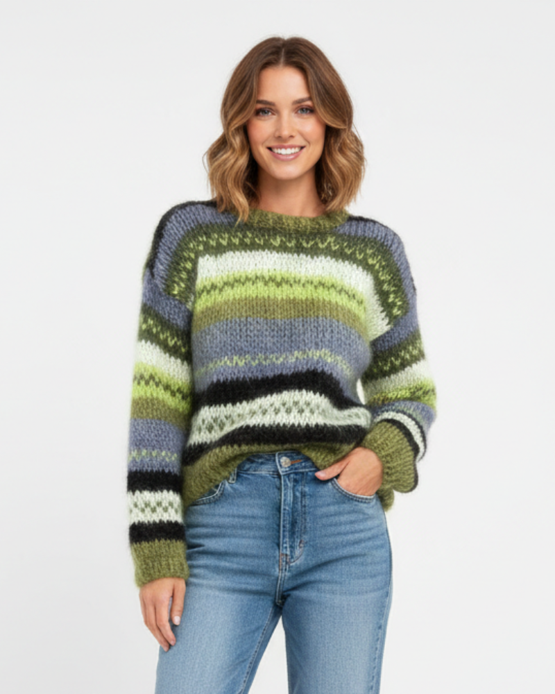 Emelia Women's Knitted Sweater – Warm and Comfortable Sweater Classic Fit with Timeless Style
