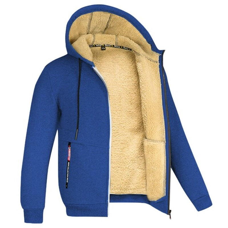 Diego Men's Winter Jacket – Warm & Elegant with Integrated Hood & Zipper Closure