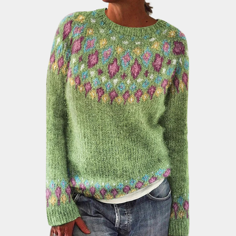 Janelle Pull Femme – Varm og behagelig striktrøje, elegant stil til vinteren
