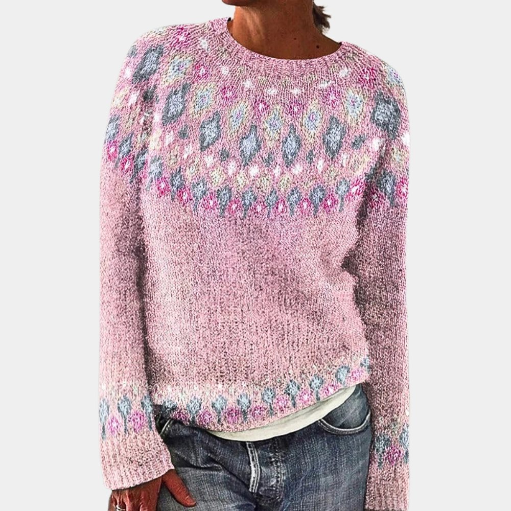 Janelle Pull Femme – Varm og behagelig striktrøje, elegant stil til vinteren