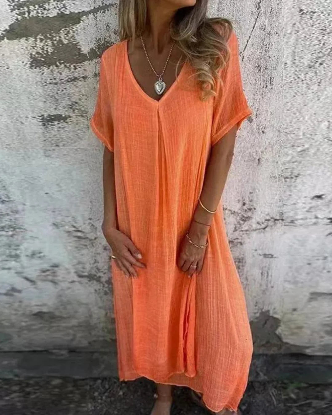 Alba Robe Bohème Femme – 100% Økologisk hør med flatterende pasform & åndbart øko-komfort stof