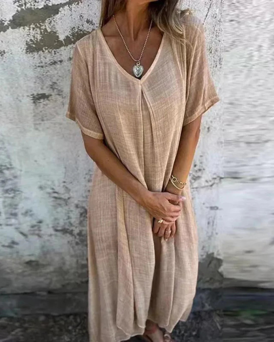 Alba Robe Bohème Femme – 100% Økologisk hør med flatterende pasform & åndbart øko-komfort stof