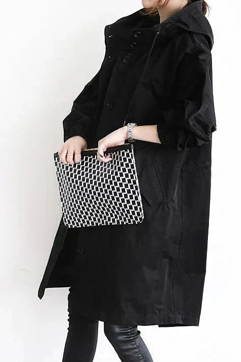 Elizabeth Manteau de Pluie Femme – Imperméable Urbain avec Capuche Oversize Respirante