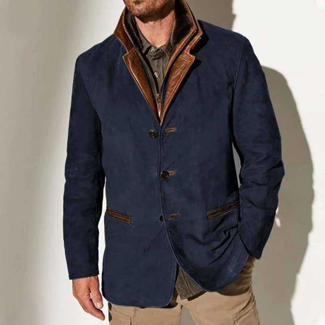 Aaron Vintage Jas Heren – Klassieke Elegante Jas Retro Stijl & Modern Comfort