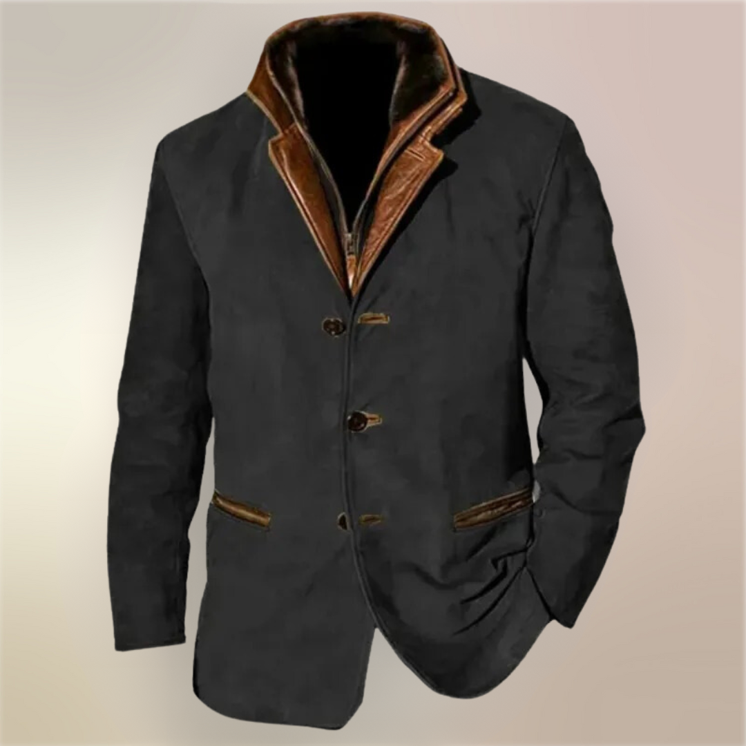 Aaron Vintage Jas Heren – Klassieke Elegante Jas Retro Stijl & Modern Comfort