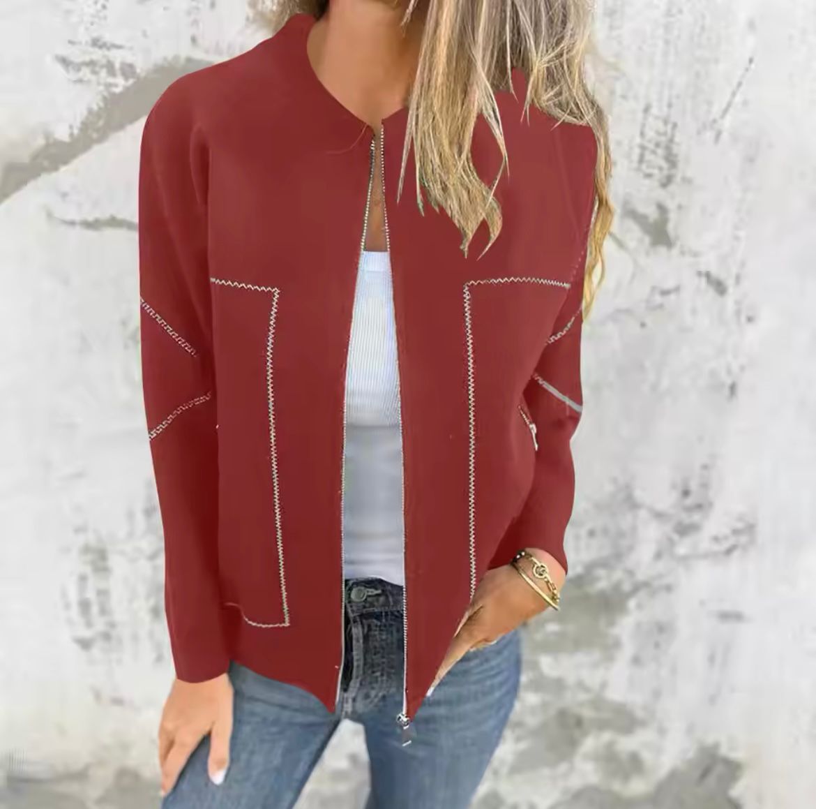 Amina Veste Zippée Femme – Manteau Caldo Impermeabile con Fodera Isolante