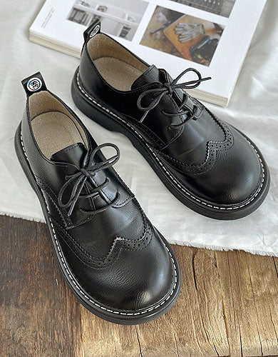 Liza Sapatos Mulher – Estilo Oxford Richelieu Elegantes com Detalhes Brogue e Conforto