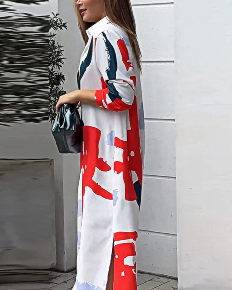 Elora Robe Élégante Femme – Robe Fluide avec Poches, Style Polyvalent & Confort