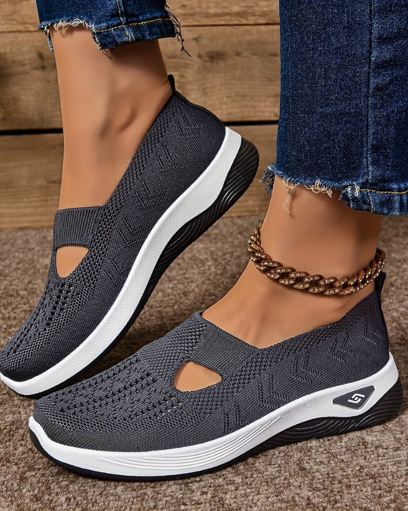 Lucresia Baskets Slip-On Dame – Sko med Kilehæl, Åndbare & Komfortable