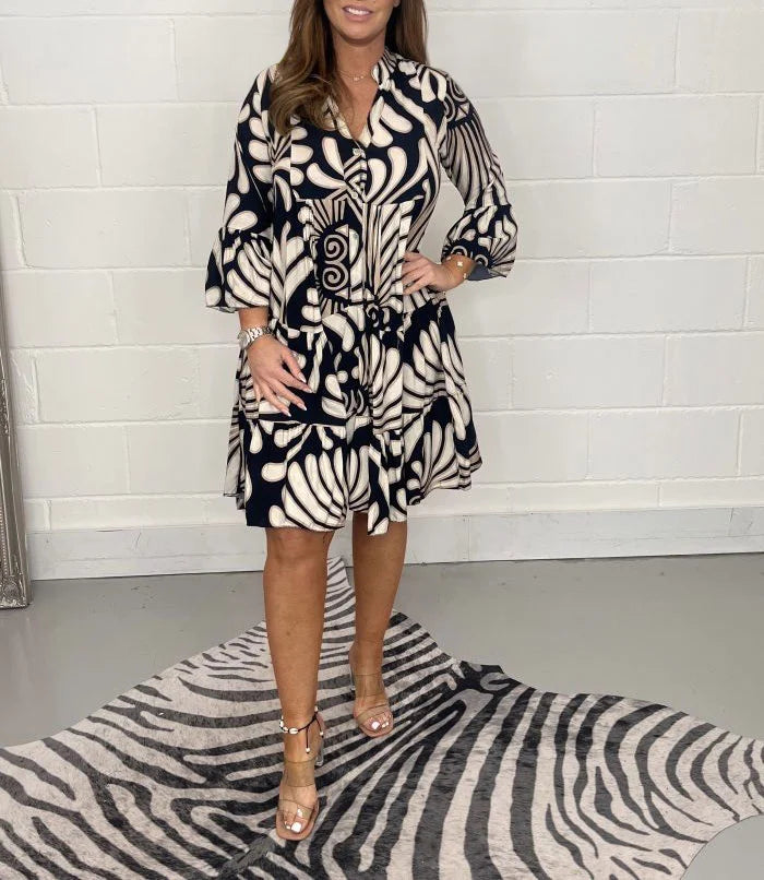 Sommerkleid Damen Olivia – Leichtes Elegantes Kleid mit Schmeichelhaftem Schnitt für Jeden Anlass