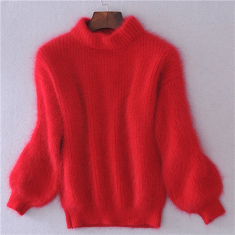 Emilie Pull Femme – Pull en Laine Tricoté Lâche Confortable & Élégant au Style Moderne
