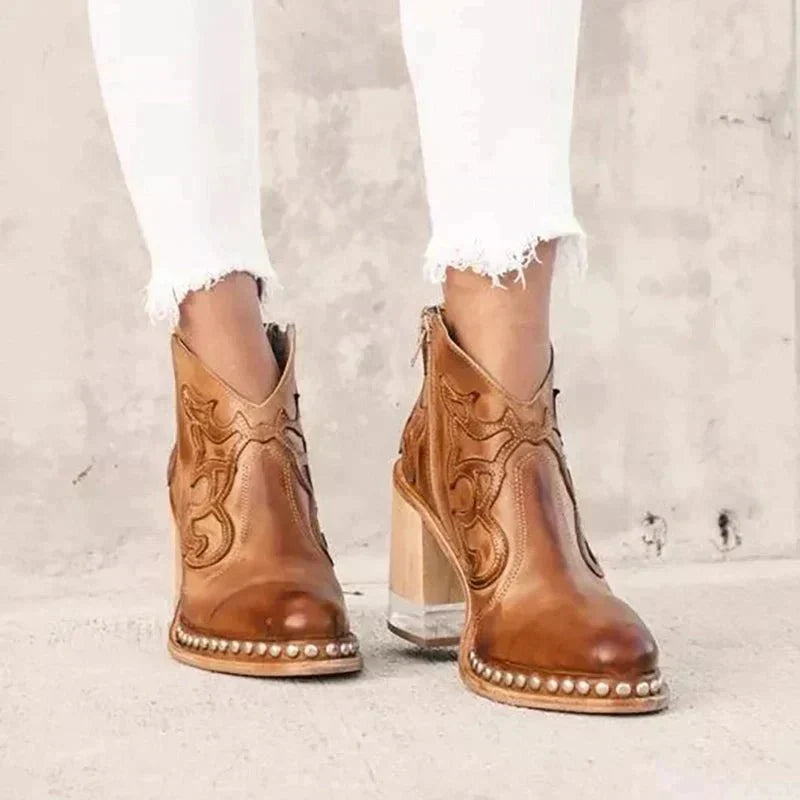 Zaria Bottines Femme – Elegantní kožené kotníkové boty s moderním stylem a trvalým pohodlím