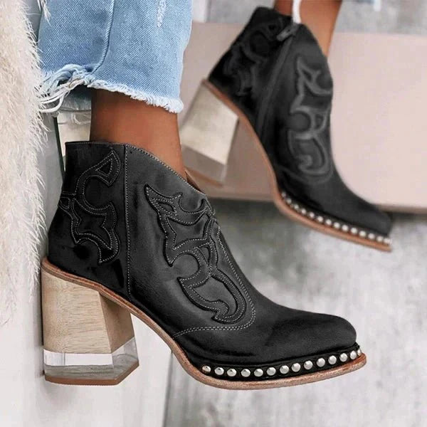 Zaria Bottines Femme – Elegantní kožené kotníkové boty s moderním stylem a trvalým pohodlím