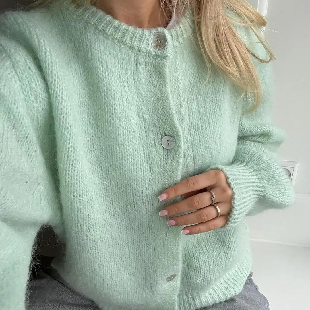 Addilyn Cardigan Femme – Gilet Doux & Élégant en Maille Confortable pour Hiver