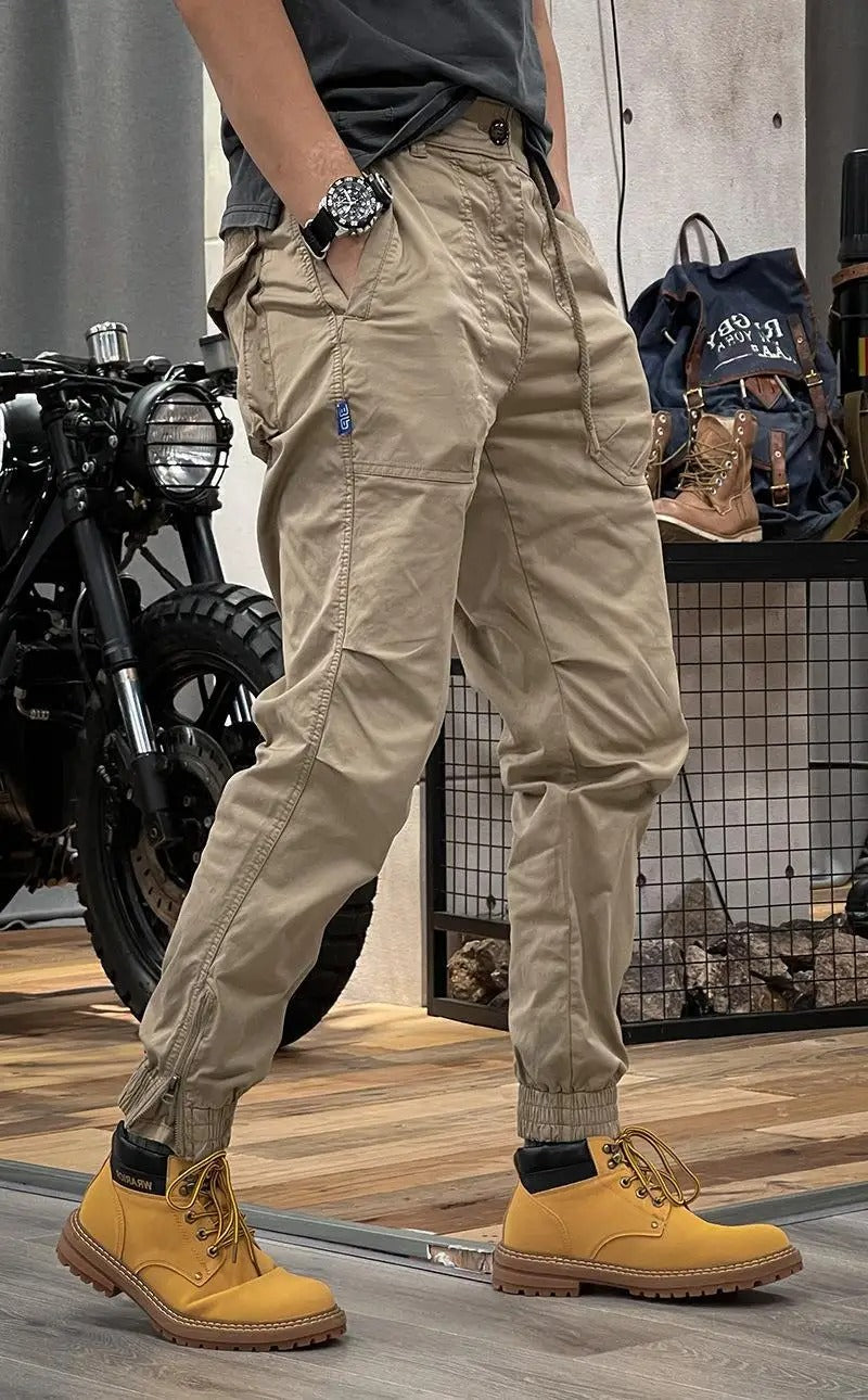 David Pantalon Homme – Pantalon Cargo Stretch avec Spandex Confortable & Polyvalent