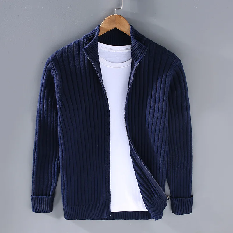 Drake Cardigan Homme – Modern Zip-Up Sweater in Soft Knit with Timeless Style