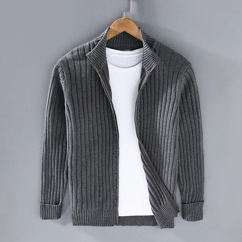 Drake Cardigan Homme – Modern Zip-Up Sweater in Soft Knit with Timeless Style